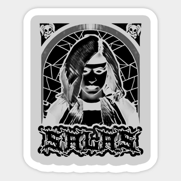 SALAS ''UNDEAD SAVIOR'' (NEGATIVE) Sticker by KVLI3N